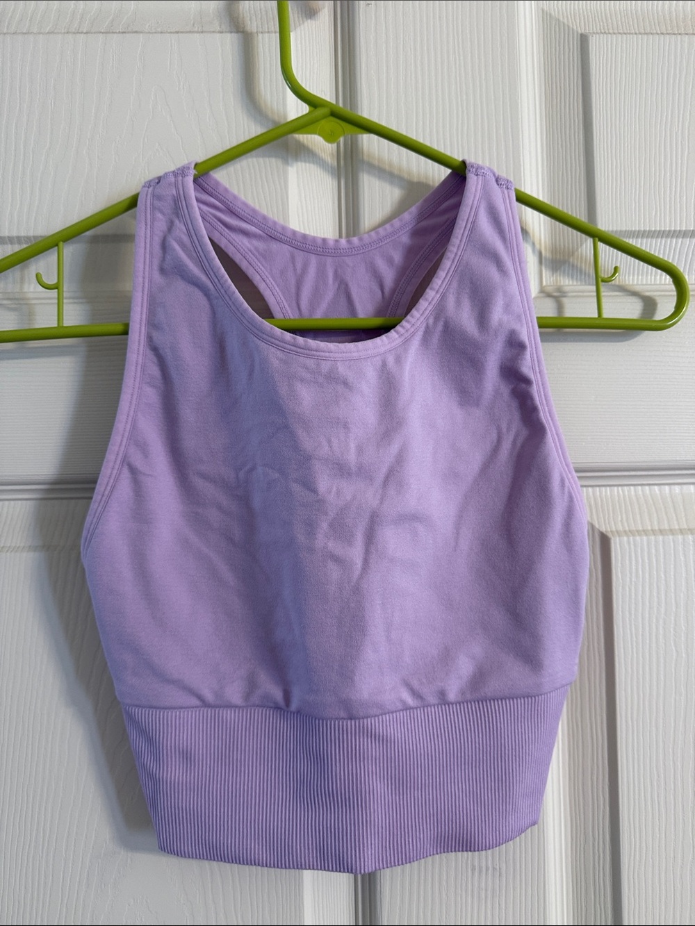 PINK Victoria's Secret Lavender Ribbed Sports Bra